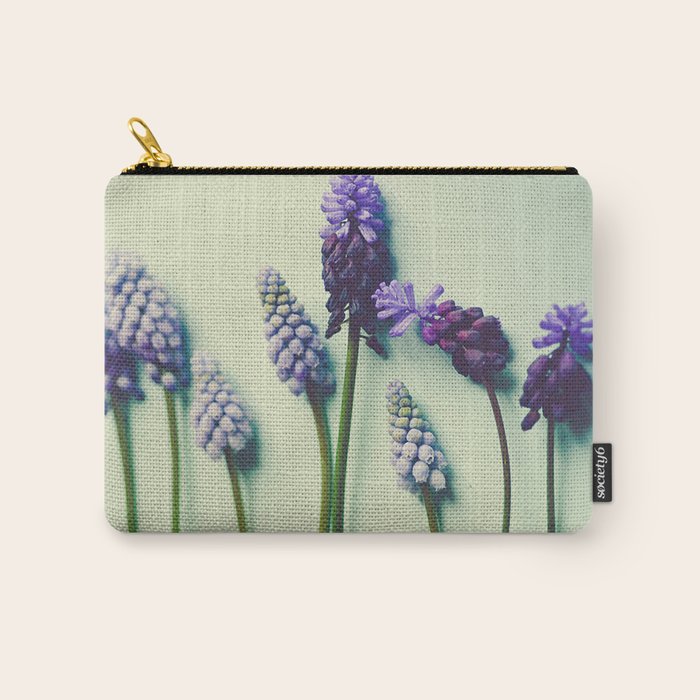 Pretty Blue Flowers Carry All Pouch Gallery Image 1