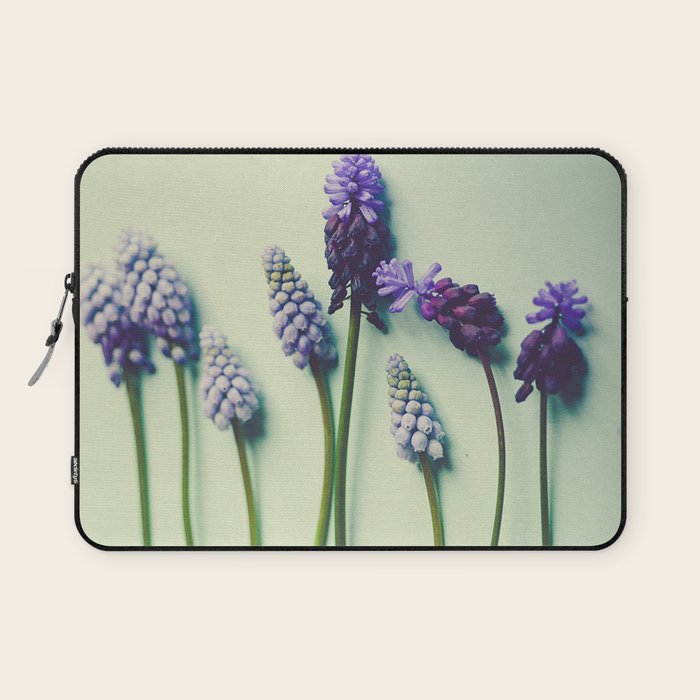 Pretty Blue Flowers Laptop Sleeve Gallery Image 1