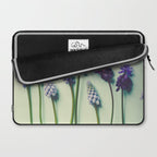 Pretty Blue Flowers Laptop Sleeve Gallery Image 2