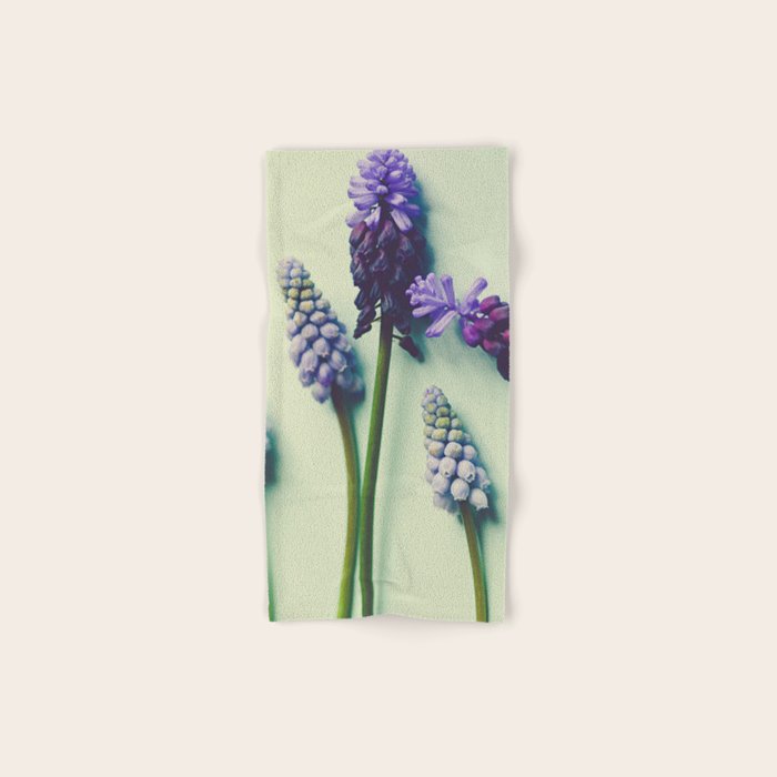 Pretty Blue Flowers Bath Towel Gallery Image 1