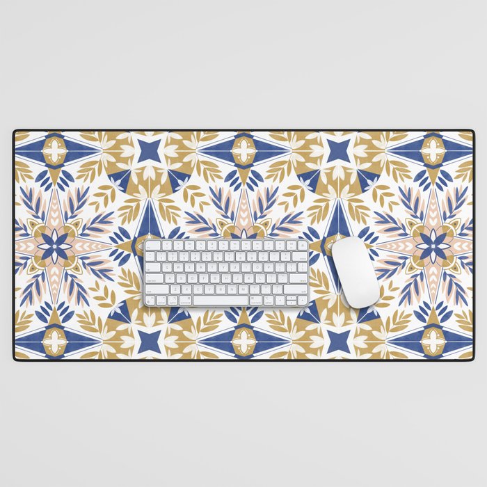 Modern circular nature tile B Desk Mat Gallery Image 1