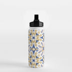 Modern circular nature tile B Water Bottle Gallery Image 2