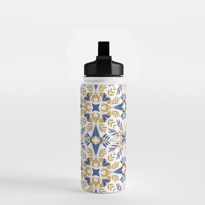 Modern circular nature tile B Water Bottle Gallery Image 2