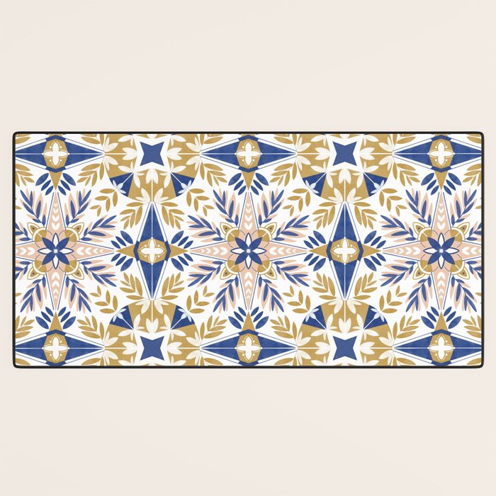 Modern circular nature tile B Desk Mat Gallery Image 3