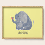Elephant never forgets Serving Tray Gallery Image 1
