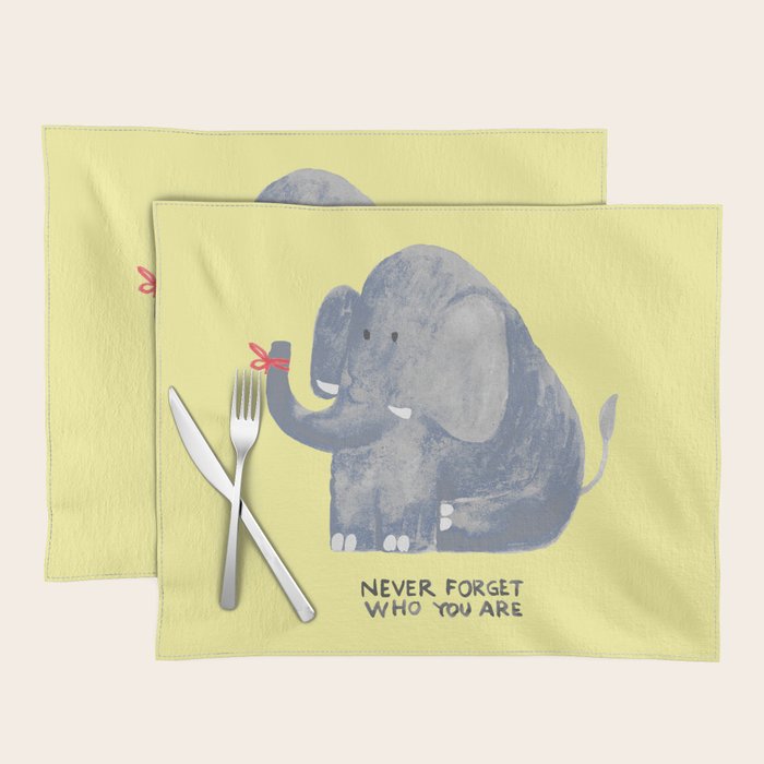 Elephant never forgets Placemat Gallery Image 1