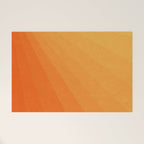 Shades of Sun - Line Gradient Pattern between Light Orange and Pale Orange Welcome Mat Gallery Image 1