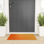 Shades of Sun - Line Gradient Pattern between Light Orange and Pale Orange Welcome Mat Gallery Image 3