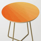 Shades of Sun - Line Gradient Pattern between Light Orange and Pale Orange Side Table Gallery Image 2