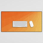 Shades of Sun - Line Gradient Pattern between Light Orange and Pale Orange Desk Mat Gallery Image 1