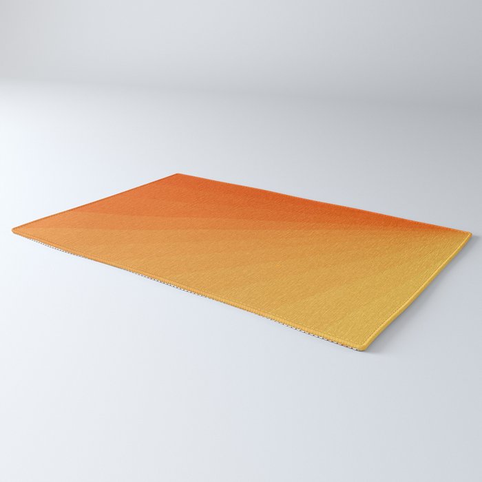Shades of Sun - Line Gradient Pattern between Light Orange and Pale Orange Rug Gallery Image 3