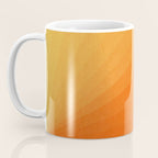 Shades of Sun - Line Gradient Pattern between Light Orange and Pale Orange Coffee Mug Gallery Image 3