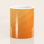 Shades of Sun - Line Gradient Pattern between Light Orange and Pale Orange Coffee Mug Gallery Image 4