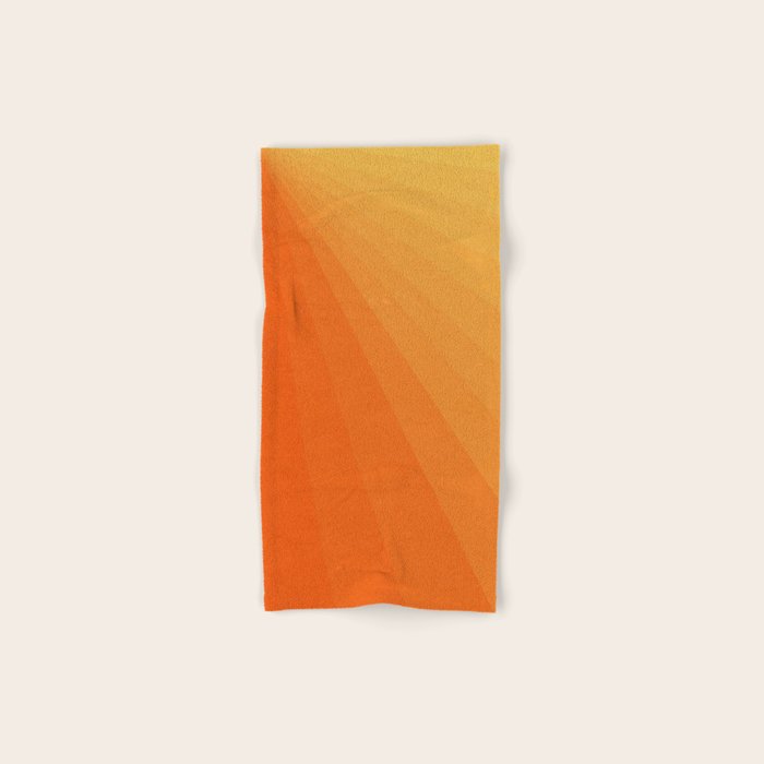 Shades of Sun - Line Gradient Pattern between Light Orange and Pale Orange Bath Towel Gallery Image 1