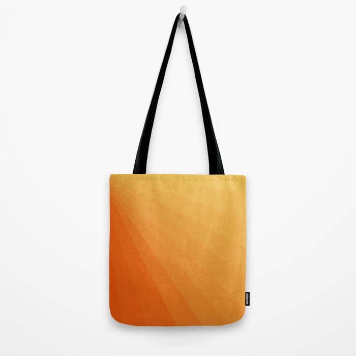Shades of Sun - Line Gradient Pattern between Light Orange and Pale Orange Tote Bag Gallery Image 2