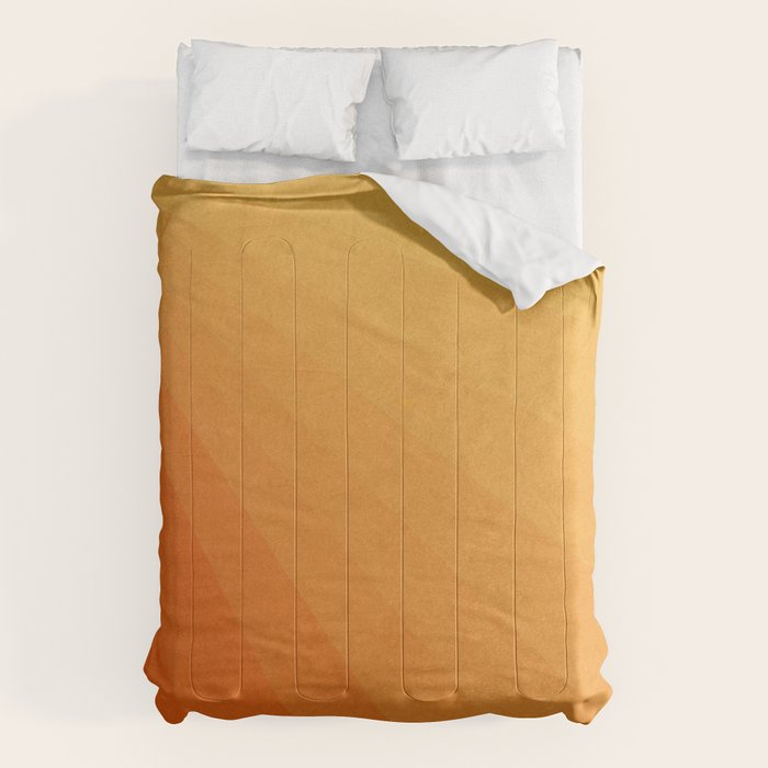 Shades of Sun - Line Gradient Pattern between Light Orange and Pale Orange Comforter Gallery Image 6