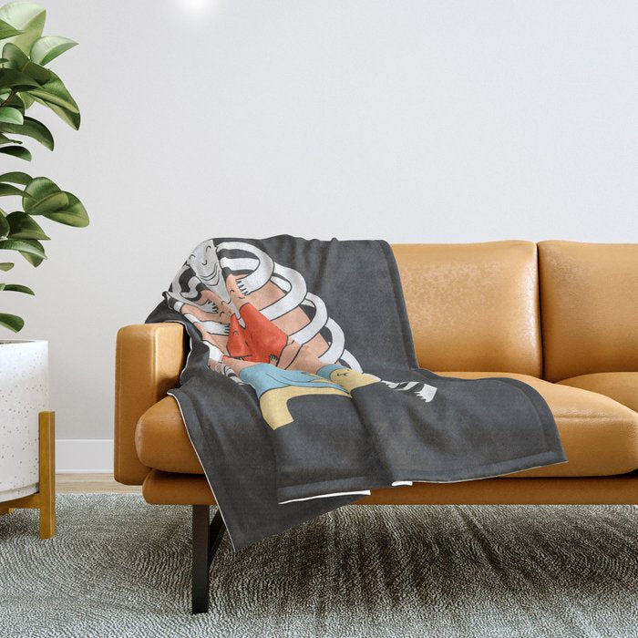 Hugs Keep Us Alive 2 Throw Blanket Gallery Image 1