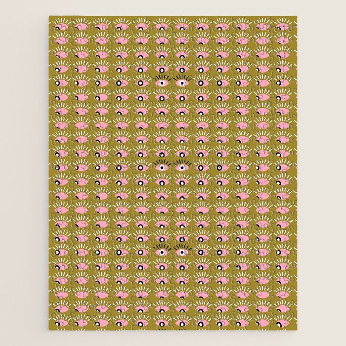 Moss green looking for you Jigsaw Puzzle Gallery Image 1
