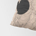Abstract landscape yin yang moon & sun ocean wave  Pillow Sham Gallery Image 4