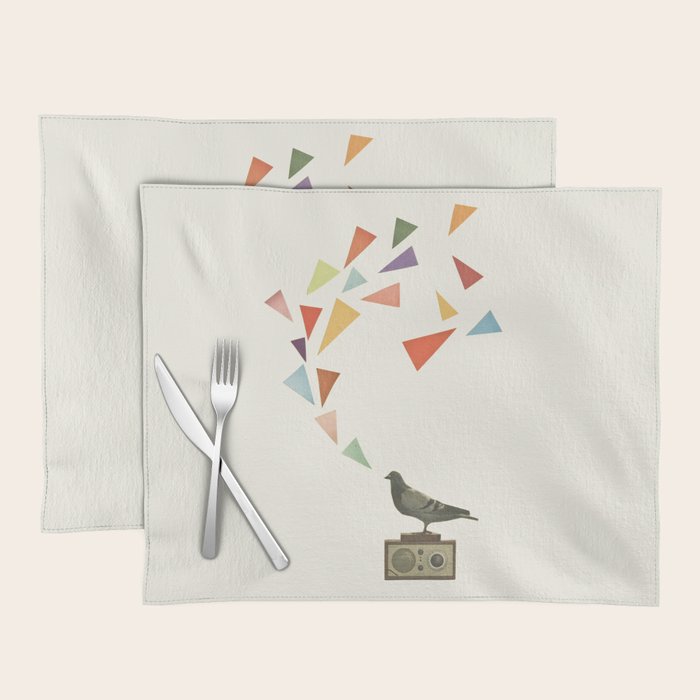 Pigeon Radio Placemat Gallery Image 1