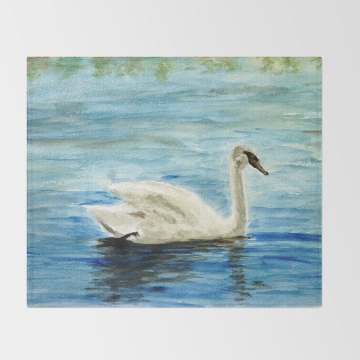 swan Throw Blanket Gallery Image 2