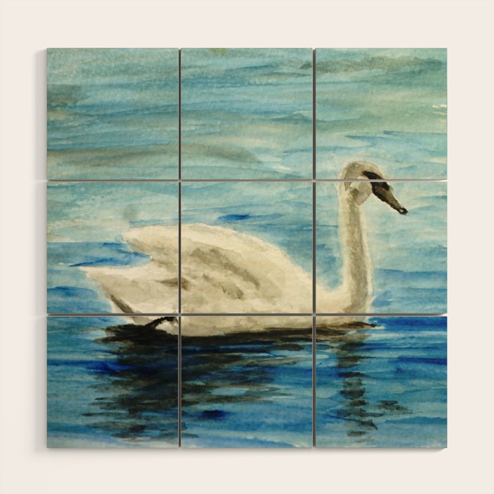 swan Wood Wall Art Gallery Image 1