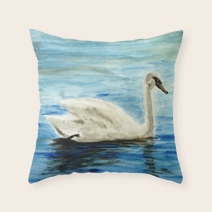 swan Throw Pillow Gallery Image 6