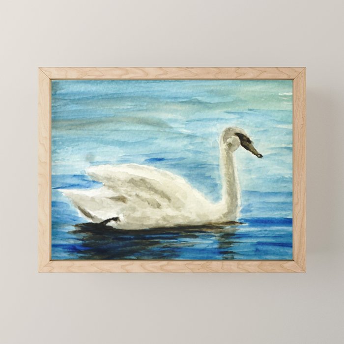 swan Mini Art Print Gallery Image 1
