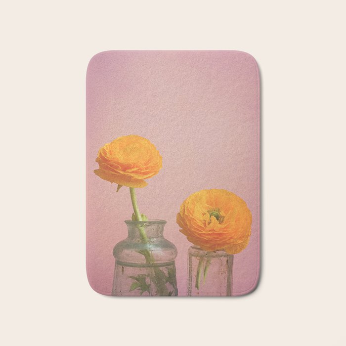 Yellow Flowers Bath Mat Gallery Image 1