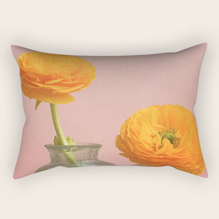 Yellow Flowers Rectangular Pillow Gallery Image 2
