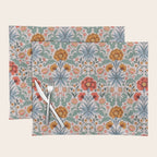 Victorian Botanicals - Carnation in Red and Blue Placemat Gallery Image 1