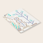 Santa Fe Garden - Turquoise & Brown Notebook Gallery Image 2