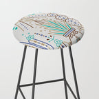 Santa Fe Garden - Turquoise & Brown Stool Gallery Image 2