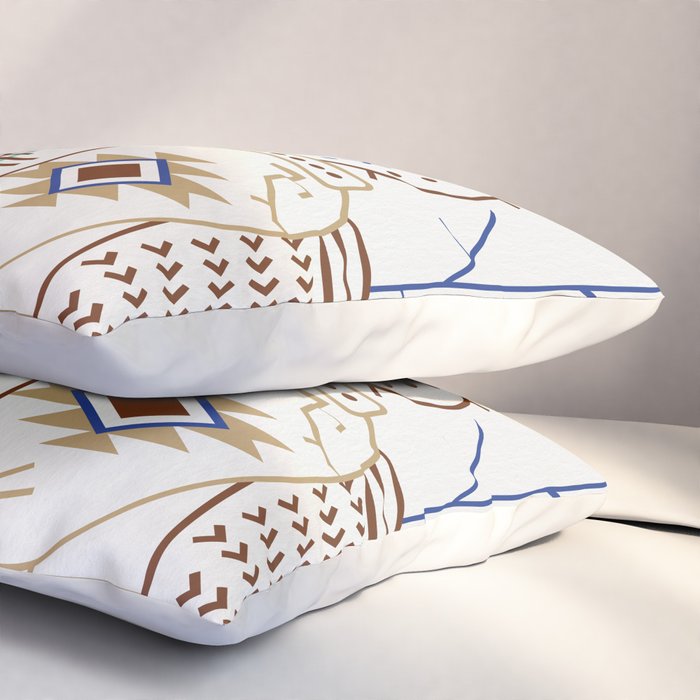 Santa Fe Garden - Turquoise & Brown Pillow Sham Gallery Image 3