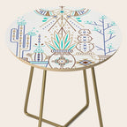 Santa Fe Garden - Turquoise & Brown Side Table Gallery Image 2