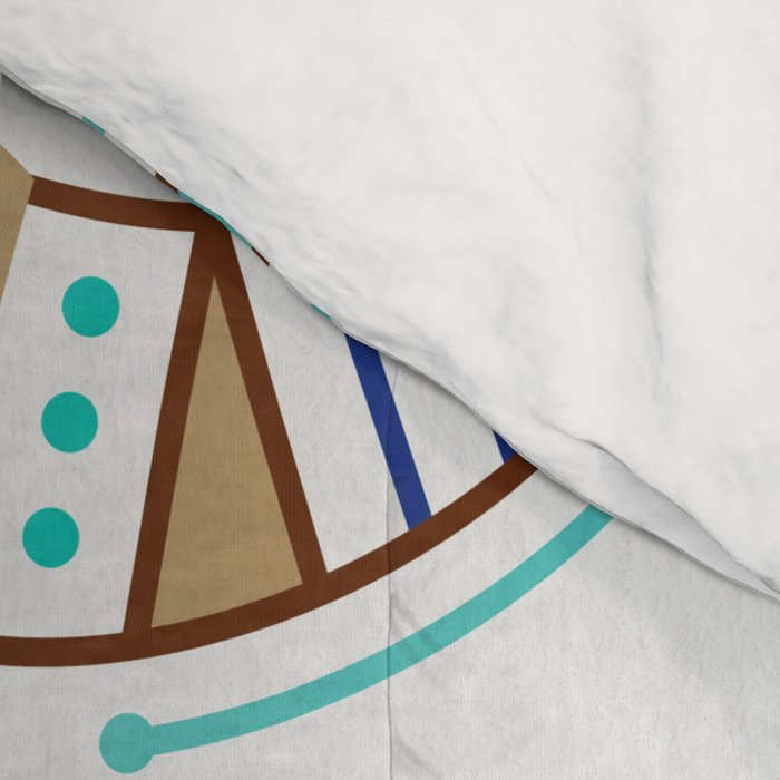 Santa Fe Garden - Turquoise & Brown Comforter Gallery Image 4