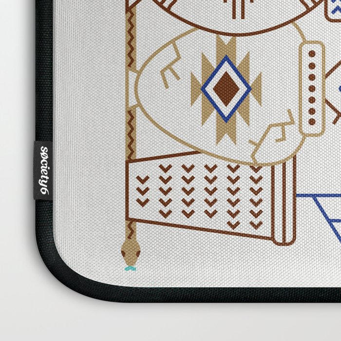 Santa Fe Garden - Turquoise & Brown Laptop Sleeve Gallery Image 3