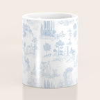 Toile de Jouy French Vintage Baby Blue & White Coffee Mug Gallery Image 4