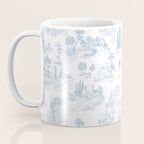 Toile de Jouy French Vintage Baby Blue & White Coffee Mug Gallery Image 3