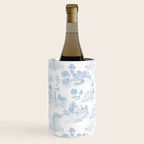 Toile de Jouy French Vintage Baby Blue & White Wine Chiller Gallery Image 3