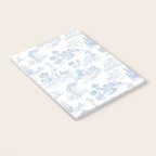 Toile de Jouy French Vintage Baby Blue & White Notebook Gallery Image 3