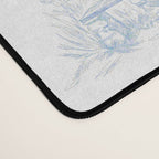Toile de Jouy French Vintage Baby Blue & White Desk Mat Gallery Image 4