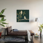 Minimalist Birds On Branch 2 Wood Wall Art Gallery Image 2