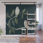 Minimalist Birds On Branch 2 Wall Mural Gallery Image 1