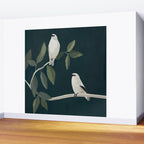 Minimalist Birds On Branch 2 Wall Mural Gallery Image 2