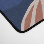 Floral abundance Blue Desk Mat Gallery Image 4