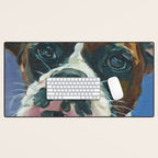 Khloe the Boxer Dog Fine Art Portrait Desk Mat Gallery Image 1
