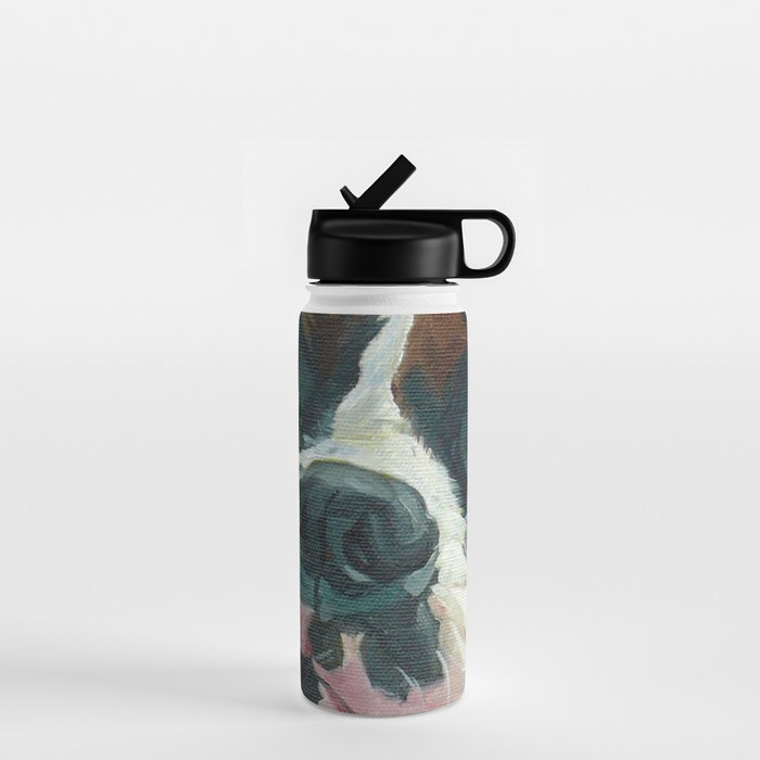 Khloe the Boxer Dog Fine Art Portrait Water Bottle Gallery Image 1