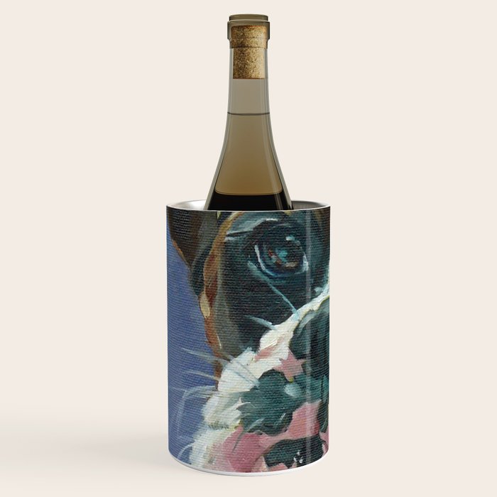 Khloe the Boxer Dog Fine Art Portrait Wine Chiller Gallery Image 2