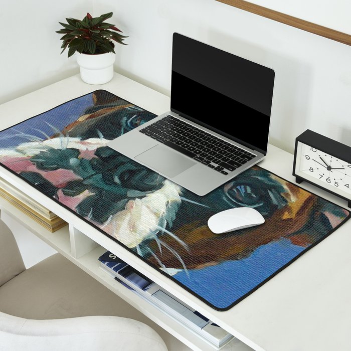 Khloe the Boxer Dog Fine Art Portrait Desk Mat Gallery Image 2